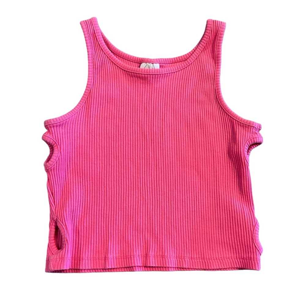 Zara crop keyhole tank